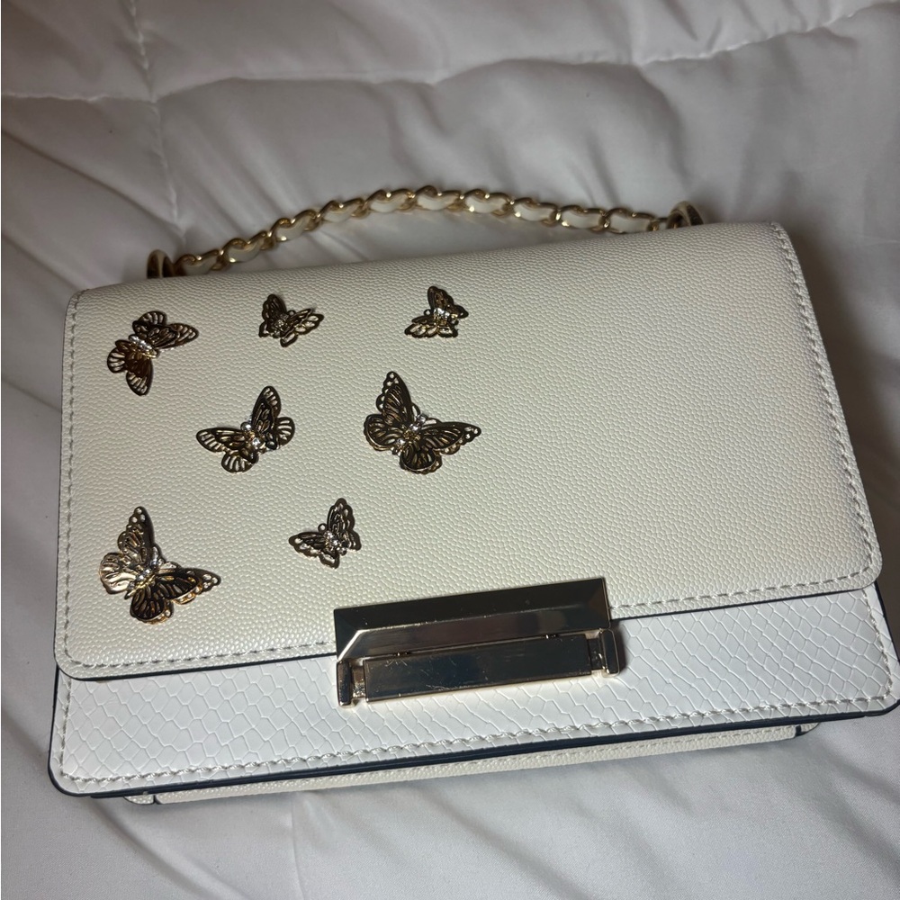 Aldo White Butterfly Accent Women’s Crossbody Bag